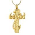 Cross + Antler + Anchor Pendant Necklace: Symbols of Faith, Strength & Stability