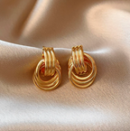 Twisted Gold Hoop Earrings: Bold Retro Style for Modern Looks