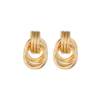 Twisted Gold Hoop Earrings: Bold Retro Style for Modern Looks