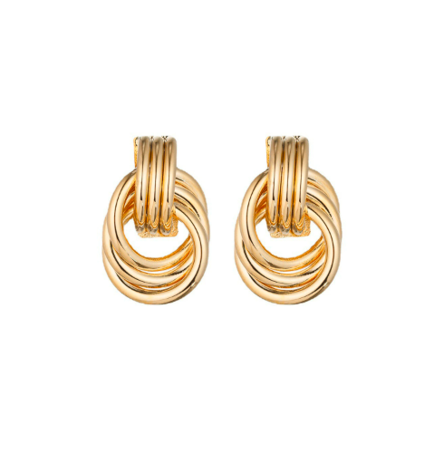 Twisted Gold Hoop Earrings: Bold Retro Style for Modern Looks