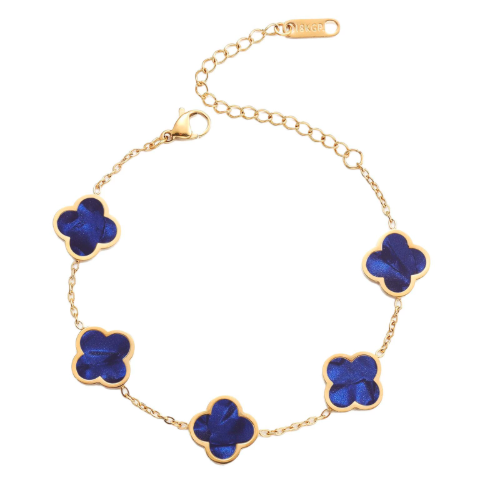 Clover Motif Bracelet: Dainty Luck & Elegance for Daily Wear