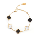 Clover Motif Bracelet: Dainty Luck & Elegance for Daily Wear