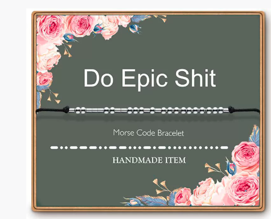 Product: "Do Epic Shit" Morse Code Bracelet