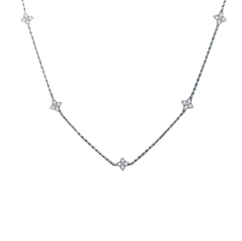 Product: Dainty Starburst Station Necklace (2-Tone Options)