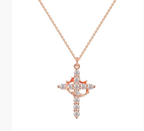 Regal Cross & Crown Pendant Necklace – Timeless Elegance Redefined