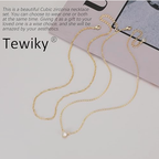 Dual-Layer Solitaire Pendant Necklace – Effortless Glam for Every Vibe