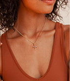 Geometric Cross Pendant Necklace – Modern Faith, Timeless Shine