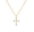 Geometric Cross Pendant Necklace – Modern Faith, Timeless Shine