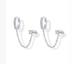 Asymmetric Star & Bar Chain Earrings – Edgy Glam for Bold Stylists