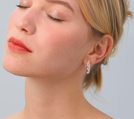 Twisted Infinity Hoop Earrings – Timeless Shine with a Modern Twist