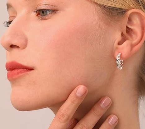 Twisted Infinity Hoop Earrings – Timeless Shine with a Modern Twist