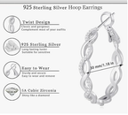 Twisted Infinity Hoop Earrings – Timeless Shine with a Modern Twist