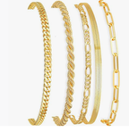 4-Piece Chain Bracelet Set – Mix & Match for Effortless Edge