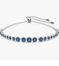 Sapphire-Tone Sliding Bracelet – Timeless Blue Sparkle for Every Wrist