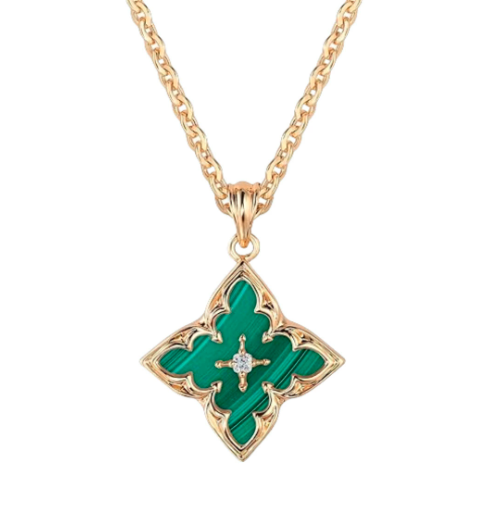 Quatrefoil Enamel & Pearl Dainty Necklaces