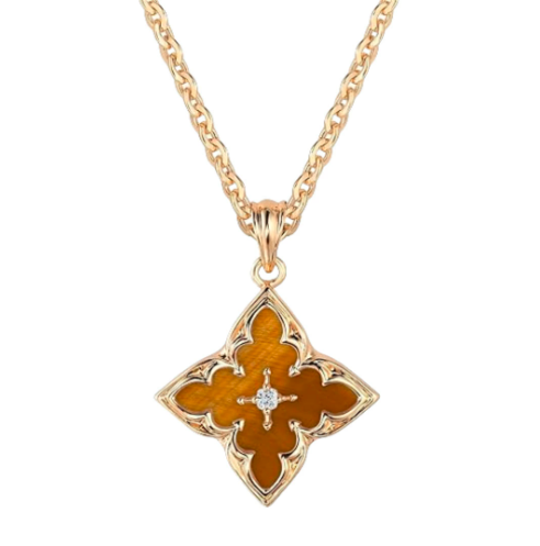 Quatrefoil Enamel & Pearl Dainty Necklaces
