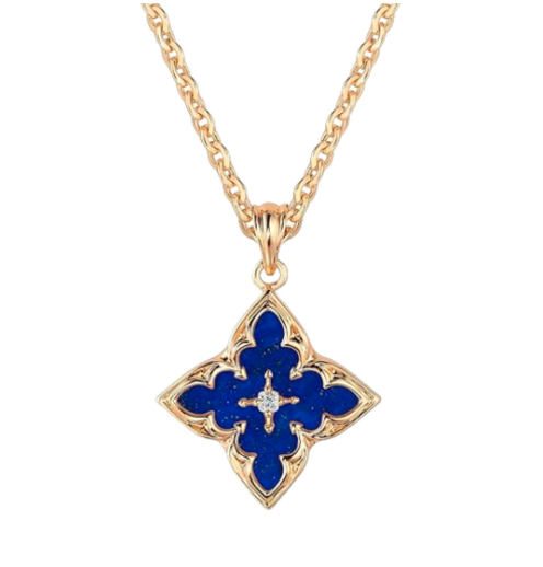 Quatrefoil Enamel & Pearl Dainty Necklaces