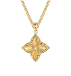 Quatrefoil Enamel & Pearl Dainty Necklaces