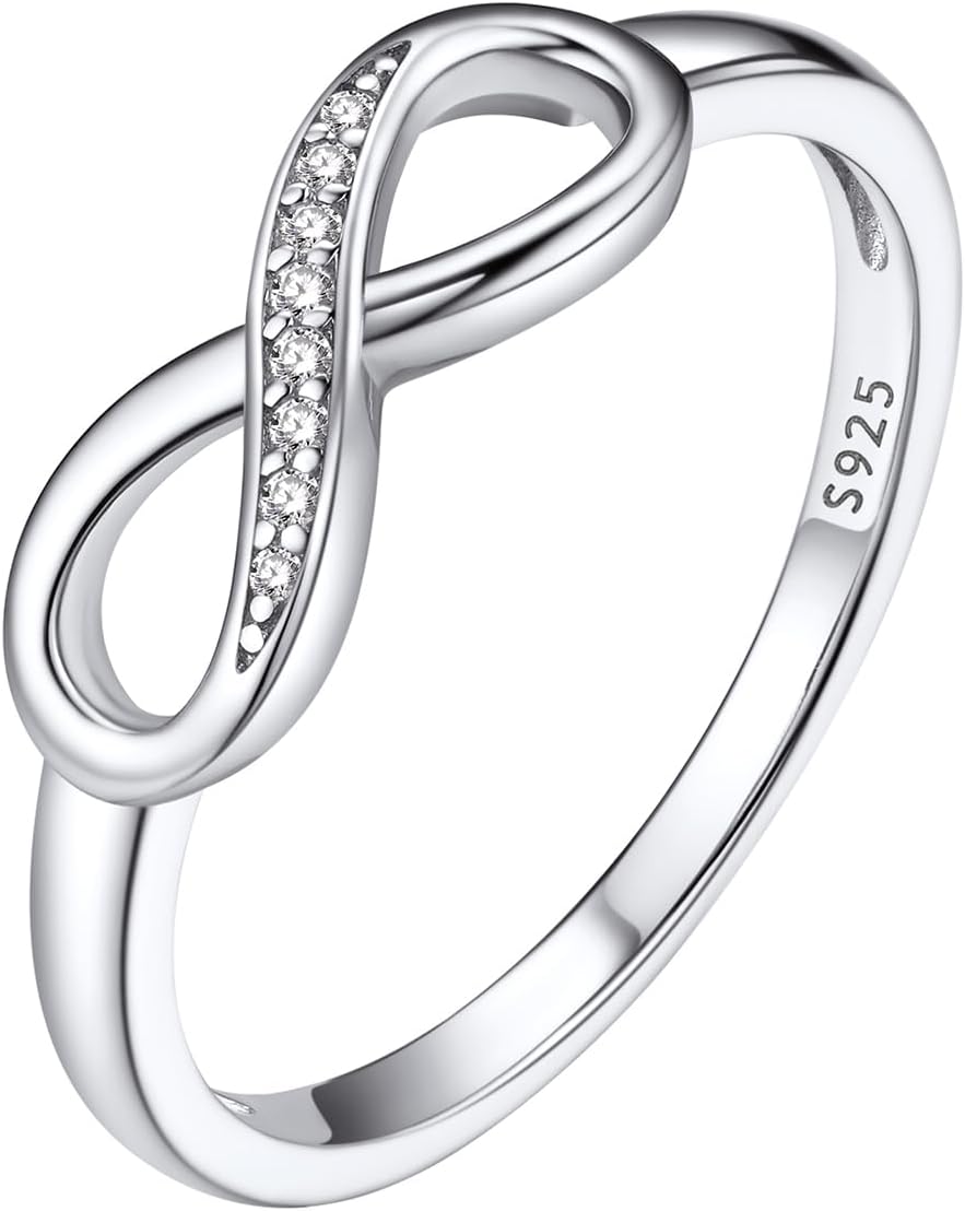 Sterling Silver Personalized Mothers Ring with 4 Birthstones for Mom Engraved Name Ring for Women Promise Rings for Her Custom Family Ring for Wife Grandmother Jewelry Gifts : Clothing, Shoes & Jewelry