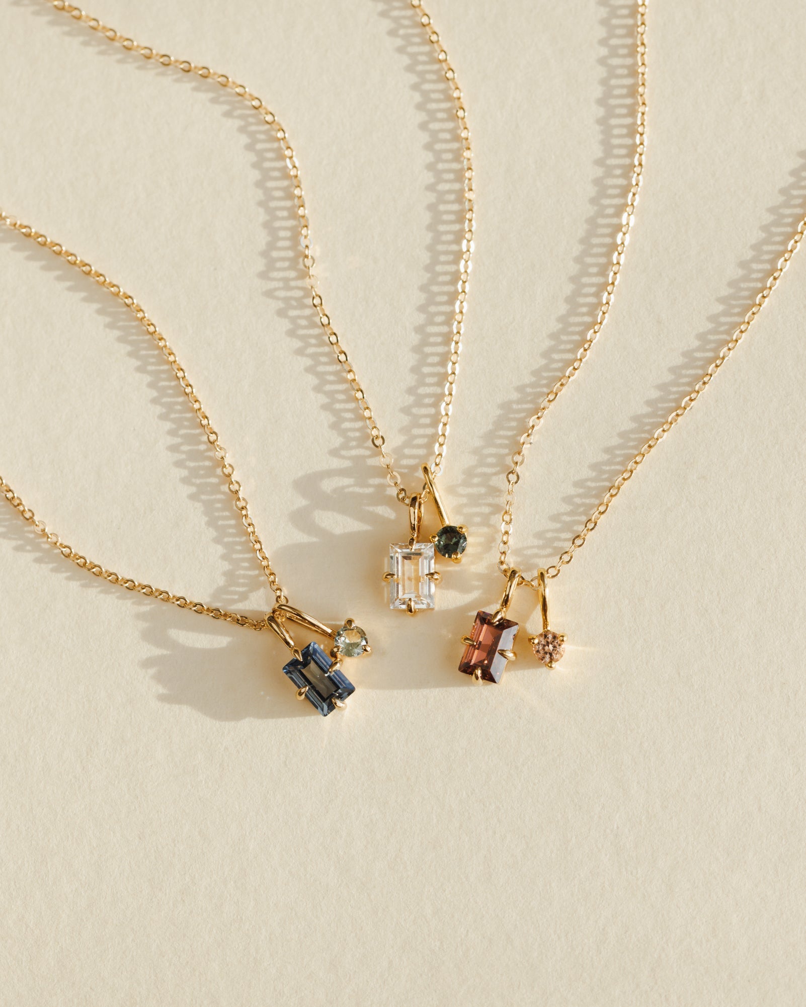 Gold Toi et Moi Necklace